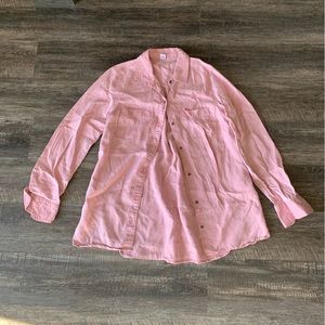 Faded pink button down